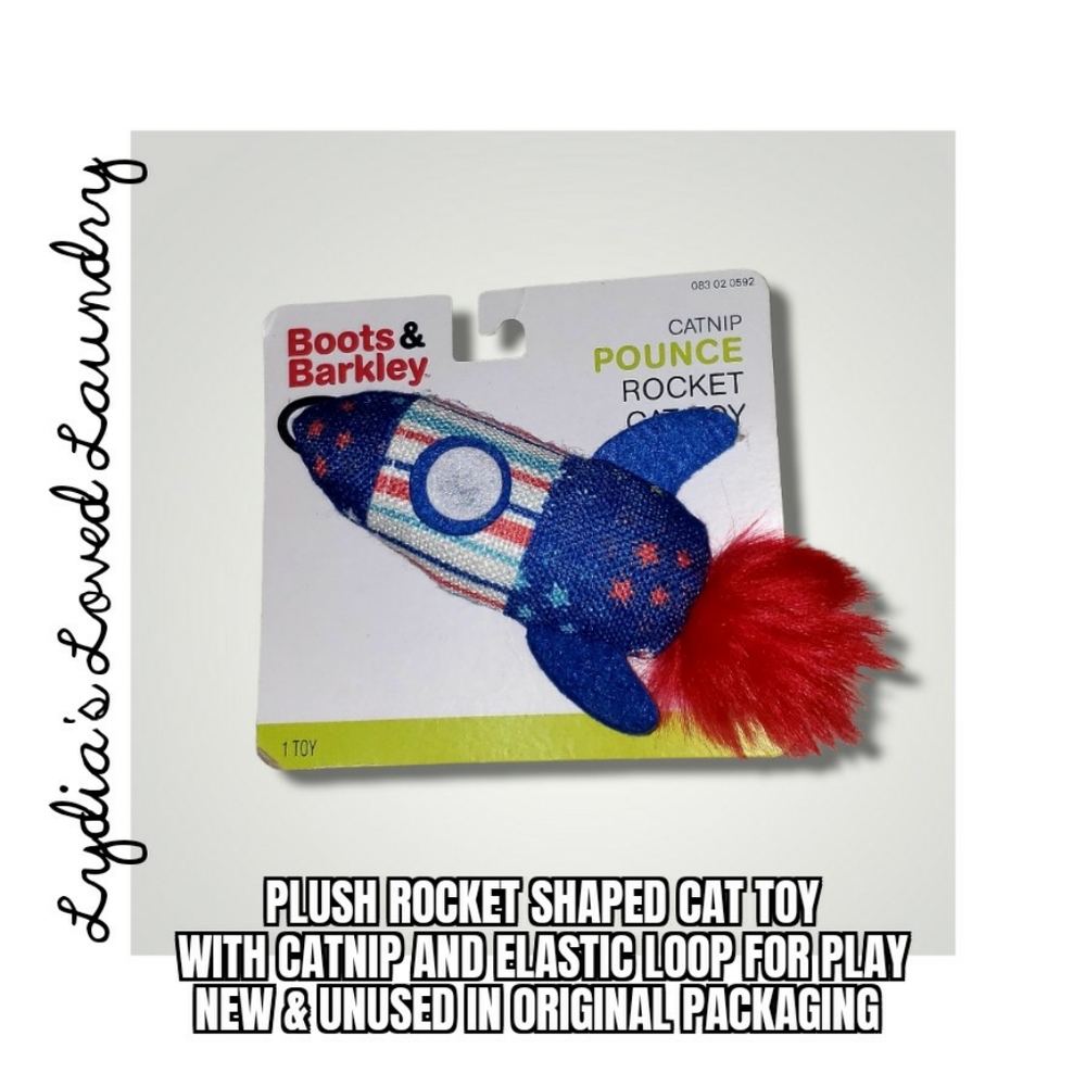 💥 5/$10 Plush Rocket Shape Catnip Toy For Pet Cat New Unused Unopened NWT